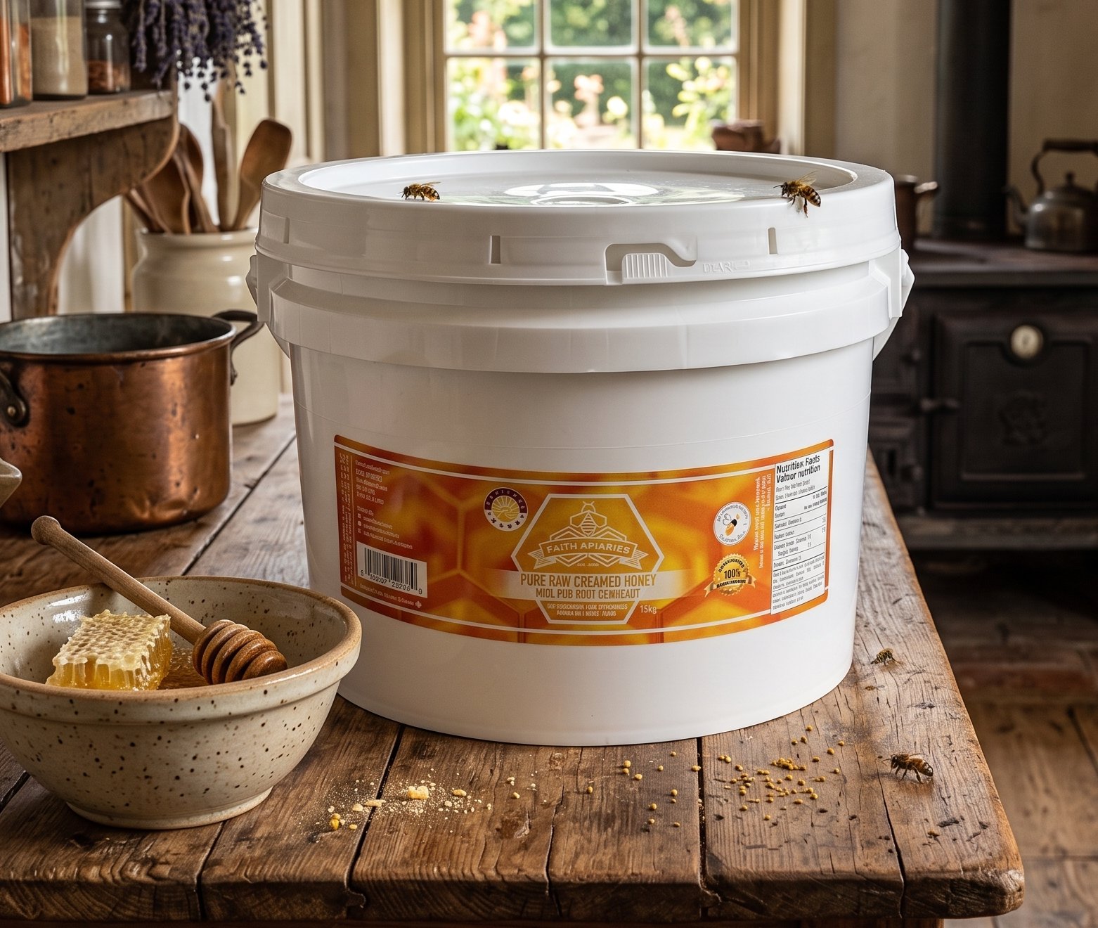 15kg Creamed Honey-Faith Apiaries
