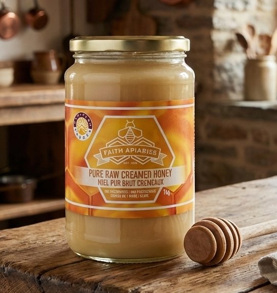 1kg Creamed Honey-Faith Apiaries